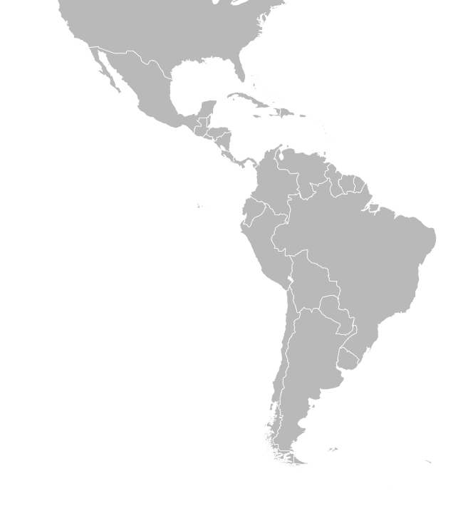 Map of Latin America and the Caribbean